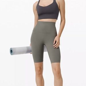 lululemon athletica gray align biker shorts
